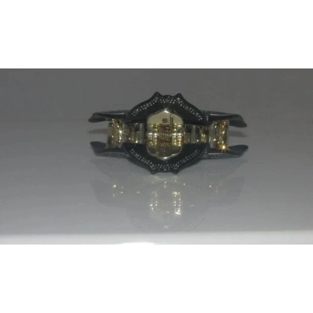 Black‎ Heart Rhinestone Claw Clip Women's Hair Accessory Sparkle Accent